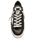 Golden Goose Hi Star Sneaker in Black & Silver, view 4, click to view large image.