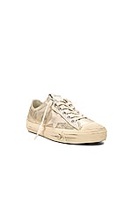 Golden Goose V-star 2 Sneaker in Platinum & Seedpearl, view 2, click to view large image.