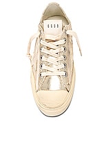 Golden Goose V-star 2 Sneaker in Platinum & Seedpearl, view 4, click to view large image.