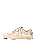 Golden Goose V-star 2 Sneaker in Platinum & Seedpearl, view 5, click to view large image.