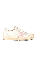 Golden Goose V-star 2 Sneaker in Beige & Antique Pink, view 1, click to view large image.