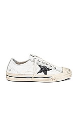 Golden Goose V-star 2 Sneaker in White, Black, & Ice, view 1, click to view large image.