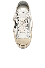 Golden Goose V-star 2 Sneaker in White, Black, & Ice, view 4, click to view large image.