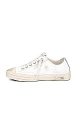 Golden Goose V-star 2 Sneaker in White, Beige Brown Leopard, & Silver, view 5, click to view large image.