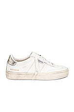 Golden Goose Soul Star Sneaker in White & Platinum, view 1, click to view large image.