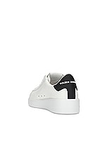 Golden Goose Pure Star Sneaker in White & Black, view 3, click to view large image.