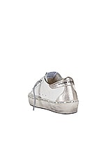 Golden Goose Hi Star Nappa Upper Sneaker in White, Ice, Silver & Platinum, view 3, click to view large image.
