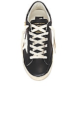 Golden Goose Super Star Leather Upper Sneaker in Black & White, view 4, click to view large image.