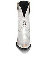 Golden Goose Wish Star Low Boots in Silver, view 4, click to view large image.