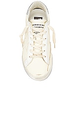 Golden Goose Super Star Sneaker in Beige & Silver, view 4, click to view large image.