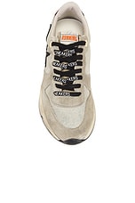 Golden Goose Running Sole Sneaker in Ice, Taupe, & Black, view 4, click to view large image.