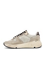 Golden Goose Running Sole Sneaker in Ice, Taupe, & Black, view 5, click to view large image.