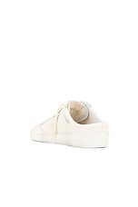 Golden Goose Ball Star Sabot Sneaker in Optic White & Nut, view 3, click to view large image.