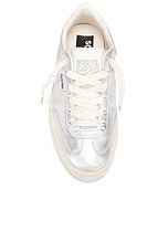 Golden Goose Soul-star Sneaker in Silver, White, & Milk, view 4, click to view large image.