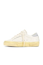 Golden Goose Super-star Sneaker in White Multicolor, Ice, & Silver, view 5, click to view large image.