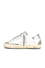 Golden Goose Superstar Sneaker in White, Ice, Orchid Pink, & Silver, view 5, click to view large image.