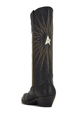 Golden Goose Wish Star Boot in Black, view 3, click to view large image.