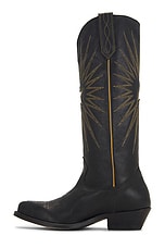 Golden Goose Wish Star Boot in Black, view 5, click to view large image.