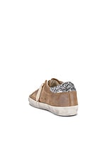 Golden Goose Super Star Sneaker in Tabacco & Silver, view 3, click to view large image.