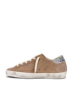 Golden Goose Super Star Sneaker in Tabacco & Silver, view 5, click to view large image.