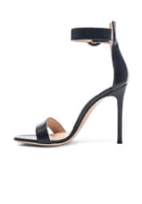 Gianvito Rossi Leather Portofino Heels in Black, view 5, click to view large image.