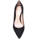 Gianvito Rossi Suede Pumps in Black, view 4, click to view large image.