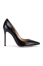 Gianvito Rossi Leather Pumps in Black, view 1, click to view large image.