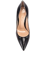 Gianvito Rossi Leather Pumps in Black, view 4, click to view large image.