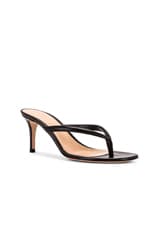Gianvito Rossi Thong Sandals in Black, view 2, click to view large image.