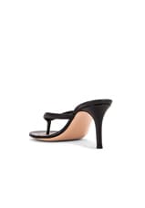 Gianvito Rossi Thong Sandals in Black, view 3, click to view large image.