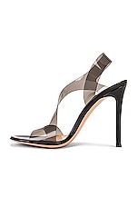 Gianvito Rossi Metropolis Heels in Fume & Black, view 5, click to view large image.