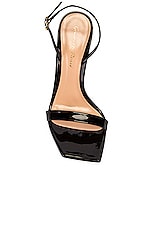 Gianvito Rossi Ribbon Stiletto Heels in Black, view 4, click to view large image.