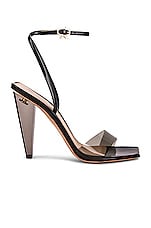Gianvito Rossi Odyssey Heels in Fume & Black, view 1, click to view large image.