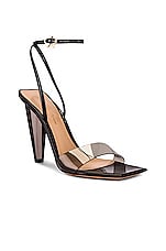 Gianvito Rossi Odyssey Heels in Fume & Black, view 2, click to view large image.