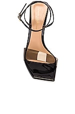 Gianvito Rossi Odyssey Heels in Fume & Black, view 4, click to view large image.
