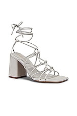 Gianvito Rossi Minas Strappy Sandals in White, view 2, click to view large image.
