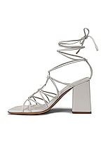 Gianvito Rossi Minas Strappy Sandals in White, view 5, click to view large image.