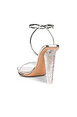 Gianvito Rossi Odyssey Heels in Silver & Silver, view 3, click to view large image.