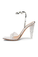 Gianvito Rossi Odyssey Heels in Silver & Silver, view 5, click to view large image.