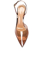 Gianvito Rossi Ribbon D'orsay Heels in Peach, view 4, click to view large image.