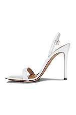 Gianvito Rossi Ribbon Sandals in White, view 5, click to view large image.