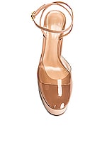 Gianvito Rossi Dua Heels in Peach, view 4, click to view large image.
