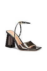Gianvito Rossi G32208 Glass &amp; Vernice in Fume & Black, view 2, click to view large image.