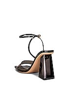 Gianvito Rossi G32208 Glass &amp; Vernice in Fume & Black, view 3, click to view large image.