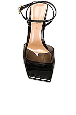 Gianvito Rossi G32208 Glass &amp; Vernice in Fume & Black, view 4, click to view large image.