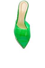 Gianvito Rossi Betty Platform Mule in Green, view 4, click to view large image.