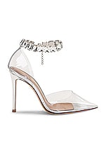 Gianvito Rossi Plexi Pumps in Transparent & Silver | FWRD