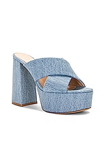 Gianvito Rossi Sheridan Mule in Stonewash, view 2, click to view large image.
