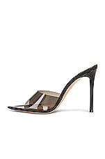 Gianvito Rossi Plexi Sandal in Fume & Black, view 5, click to view large image.