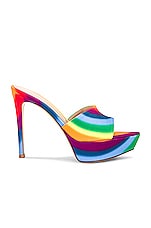 Gianvito Rossi Betty Platform Sandal in Rainbow, view 1, click to view large image.